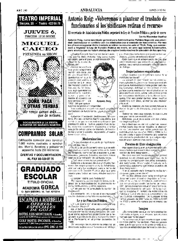 ABC SEVILLA 03-10-1994 página 40