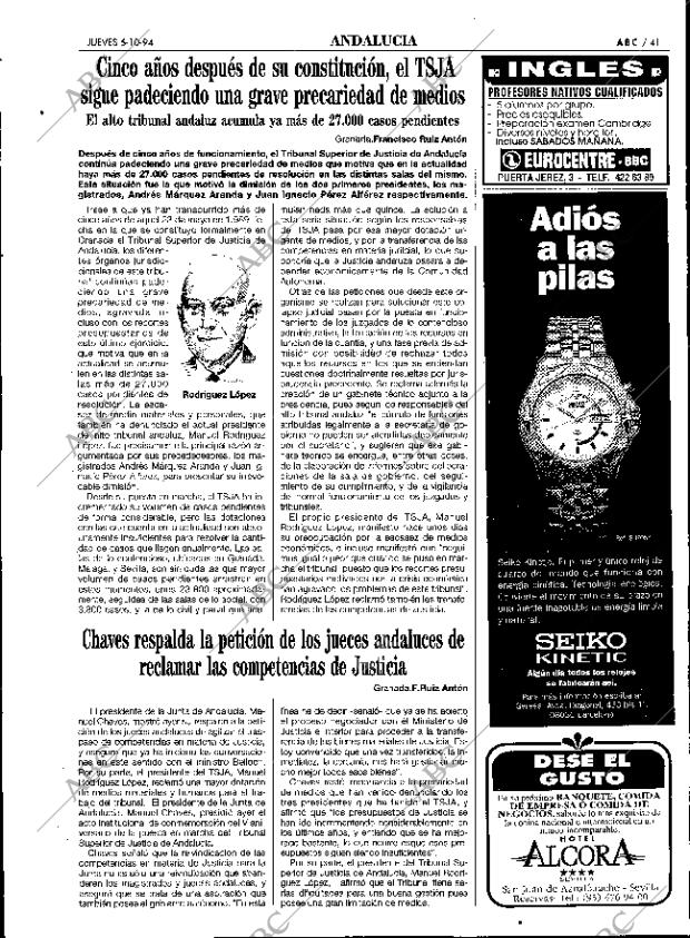 ABC SEVILLA 06-10-1994 página 41