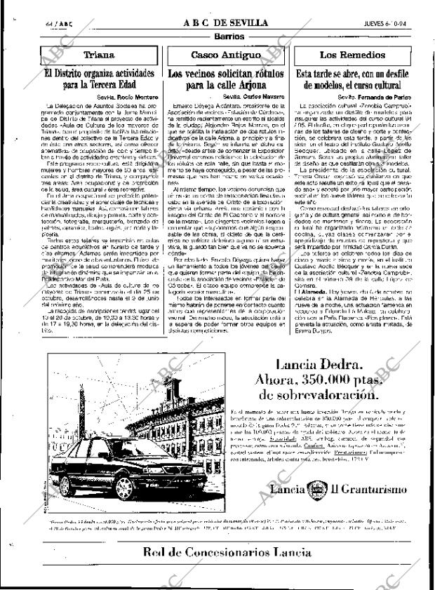 ABC SEVILLA 06-10-1994 página 64