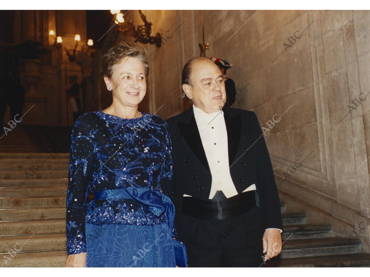 En La Imagen Jordi Pujol Y Su Esposa Archivo Abc