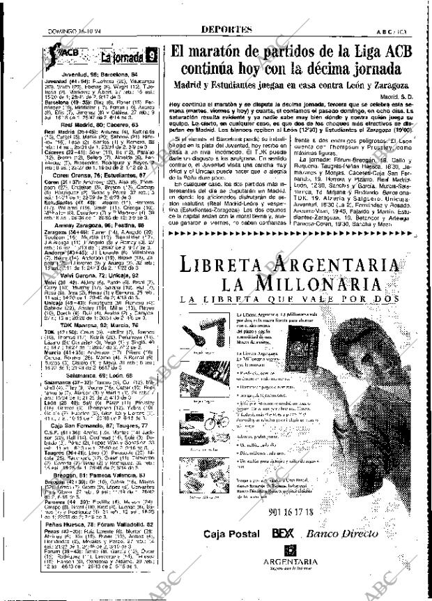 ABC MADRID 16-10-1994 página 103