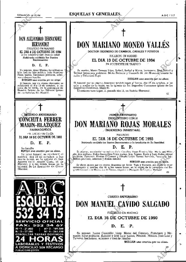 ABC MADRID 16-10-1994 página 117