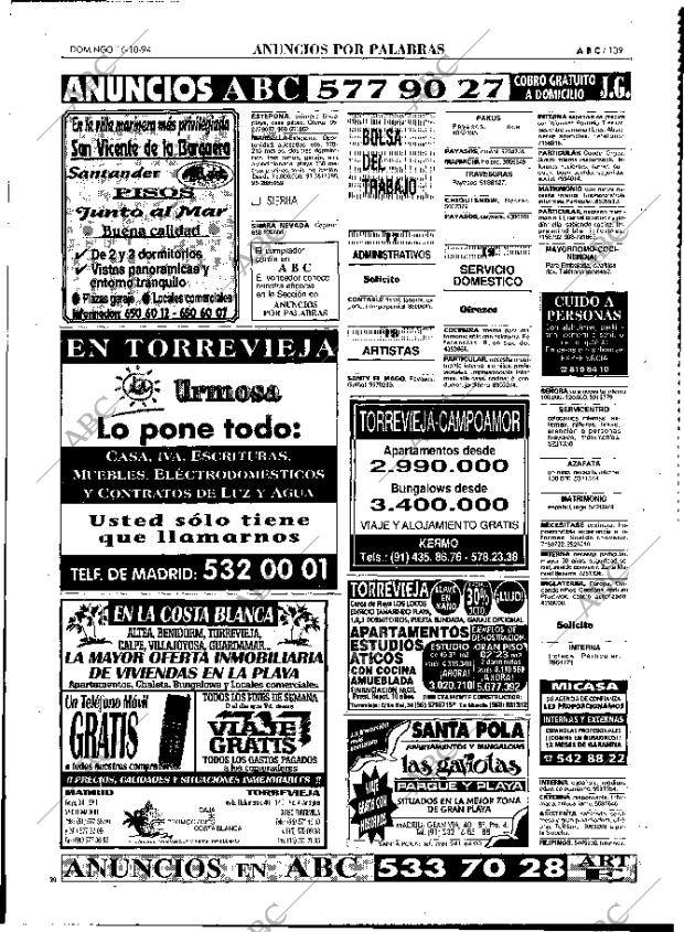 ABC MADRID 16-10-1994 página 139