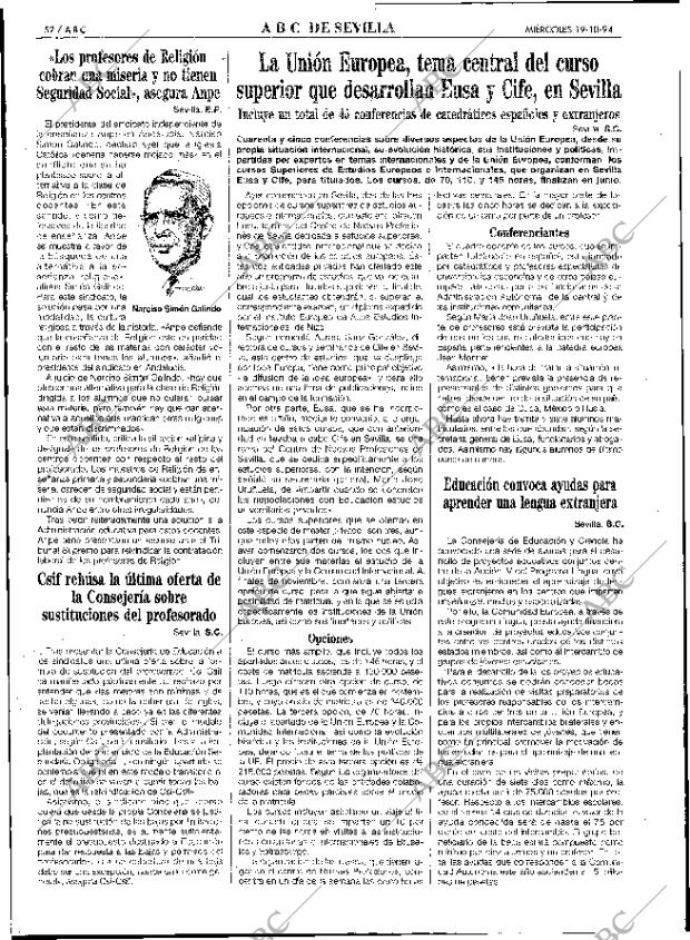 ABC SEVILLA 19-10-1994 página 52