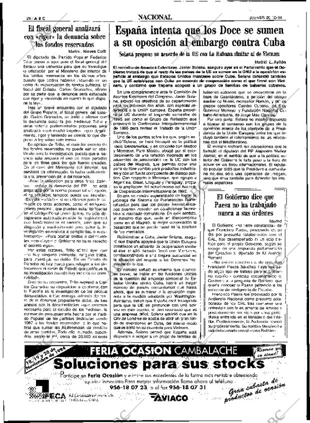 ABC SEVILLA 20-10-1994 página 26