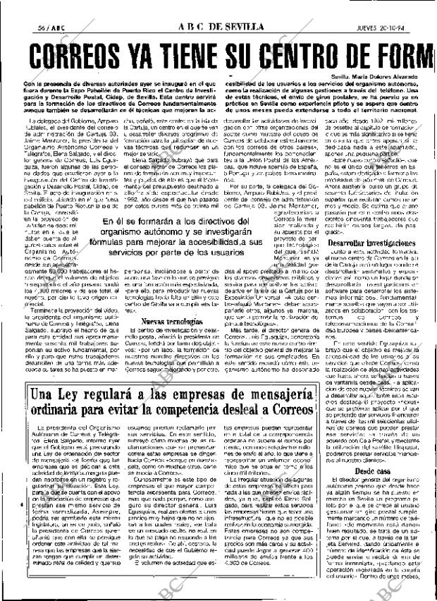 ABC SEVILLA 20-10-1994 página 56