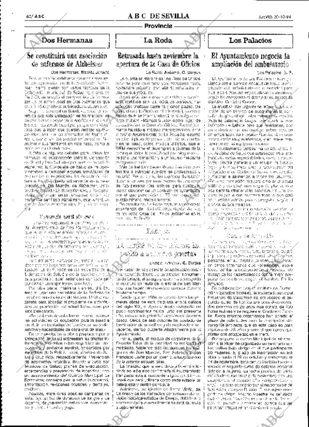 ABC SEVILLA 20-10-1994 página 62