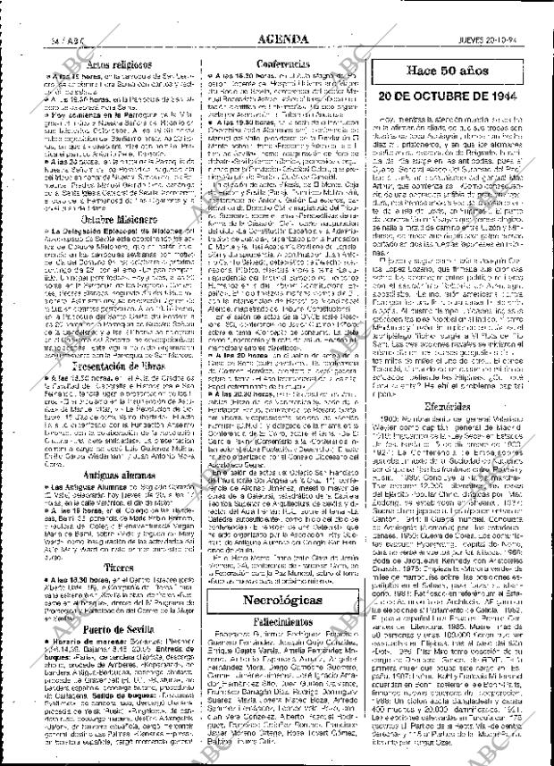 ABC SEVILLA 20-10-1994 página 64