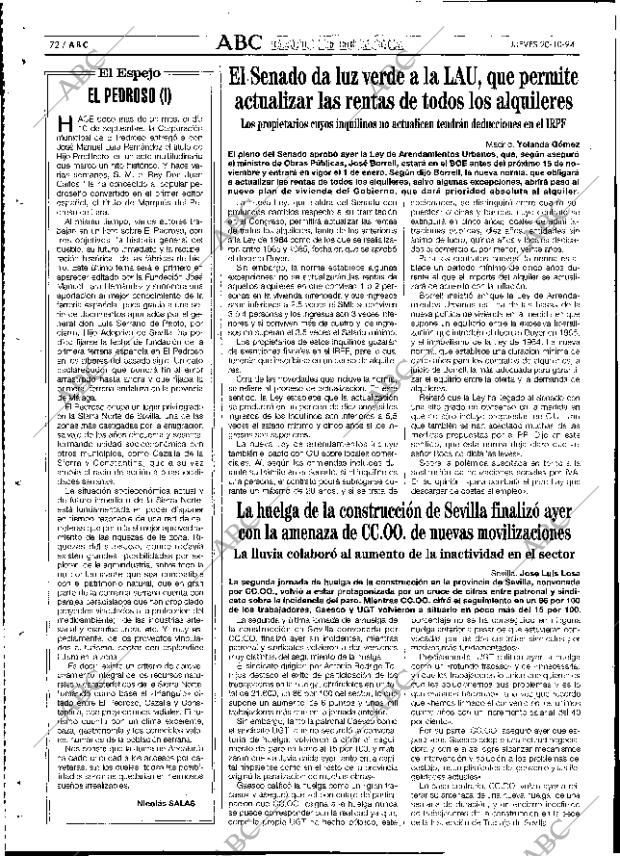 ABC SEVILLA 20-10-1994 página 72