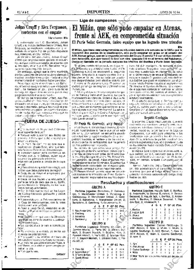 ABC SEVILLA 20-10-1994 página 82