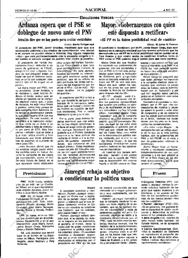 ABC SEVILLA 21-10-1994 página 27