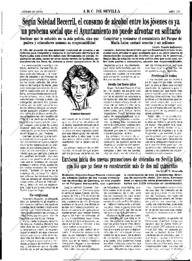 ABC SEVILLA 21-10-1994 página 51