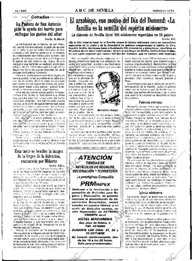 ABC SEVILLA 21-10-1994 página 54