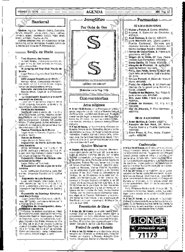 ABC SEVILLA 21-10-1994 página 65