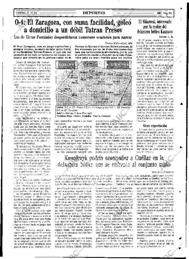 ABC SEVILLA 21-10-1994 página 85