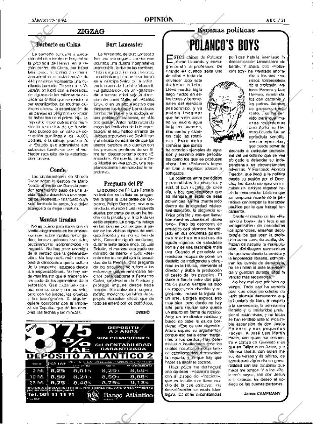 ABC MADRID 22-10-1994 página 21