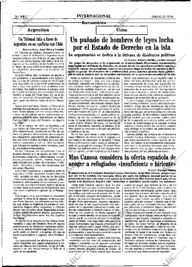 ABC MADRID 22-10-1994 página 36