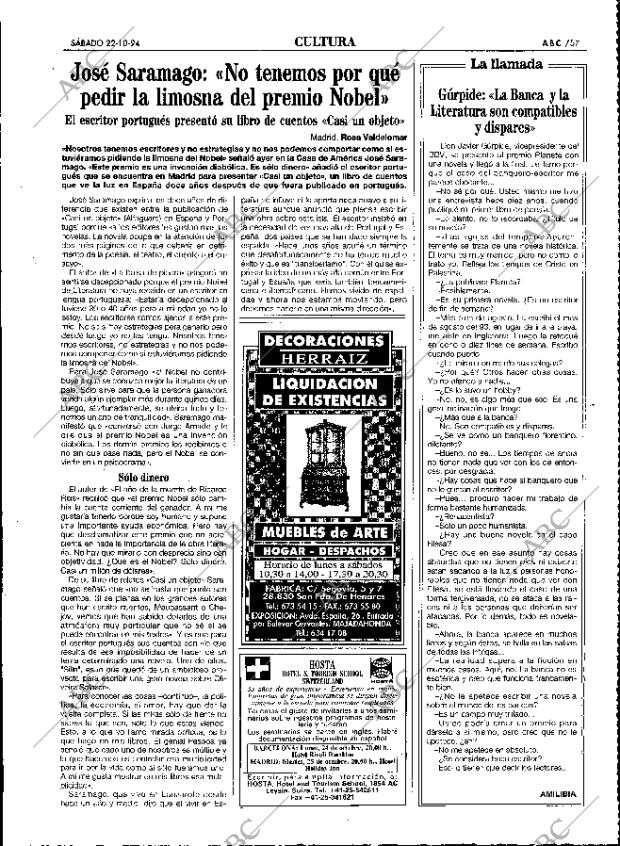 ABC MADRID 22-10-1994 página 57