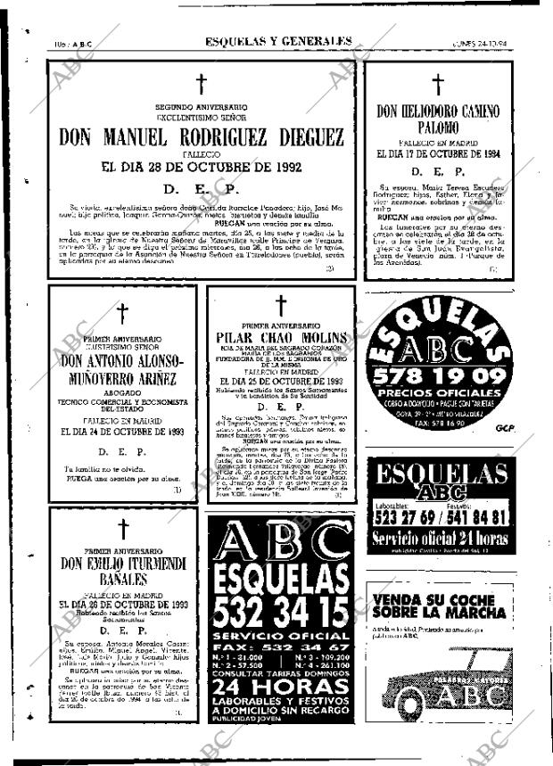 ABC MADRID 24-10-1994 página 106