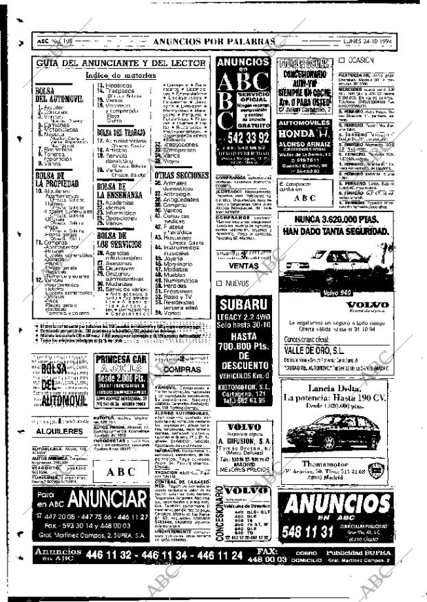 ABC MADRID 24-10-1994 página 108