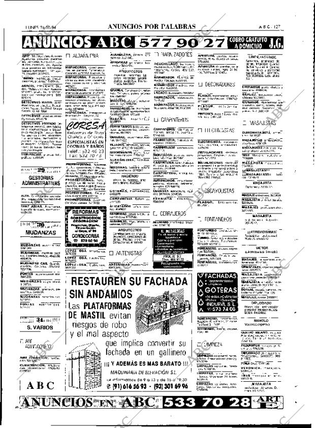 ABC MADRID 24-10-1994 página 127