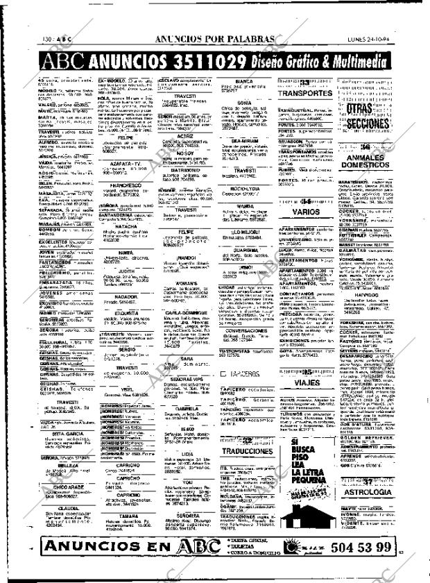 ABC MADRID 24-10-1994 página 130
