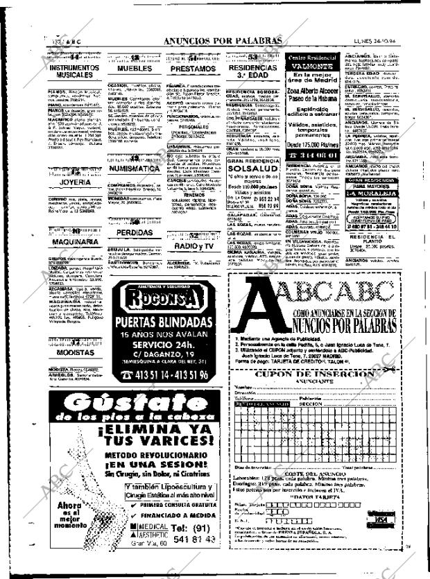 ABC MADRID 24-10-1994 página 132