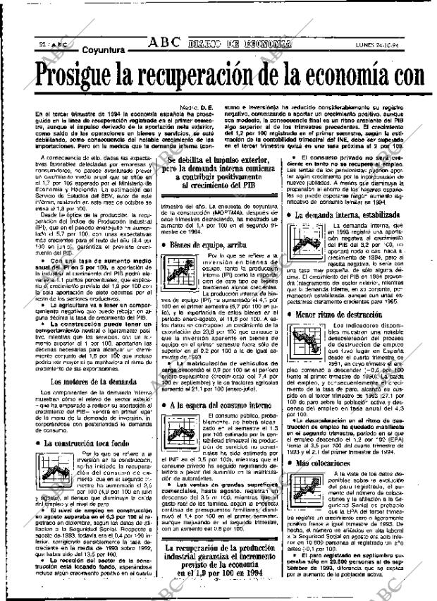 ABC MADRID 24-10-1994 página 52