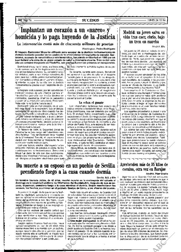 ABC MADRID 24-10-1994 página 76