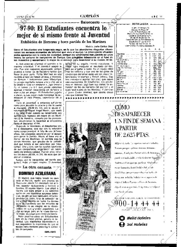ABC MADRID 24-10-1994 página 91