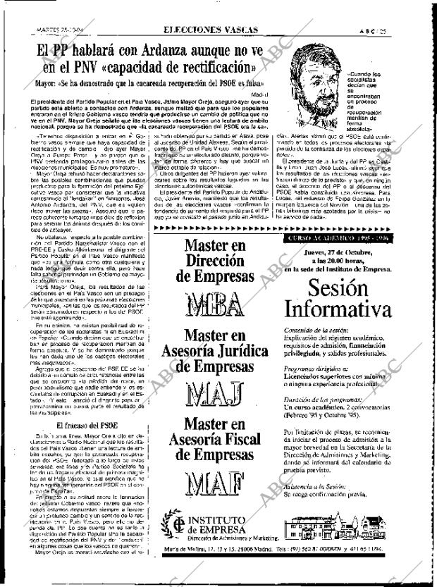 ABC MADRID 25-10-1994 página 25