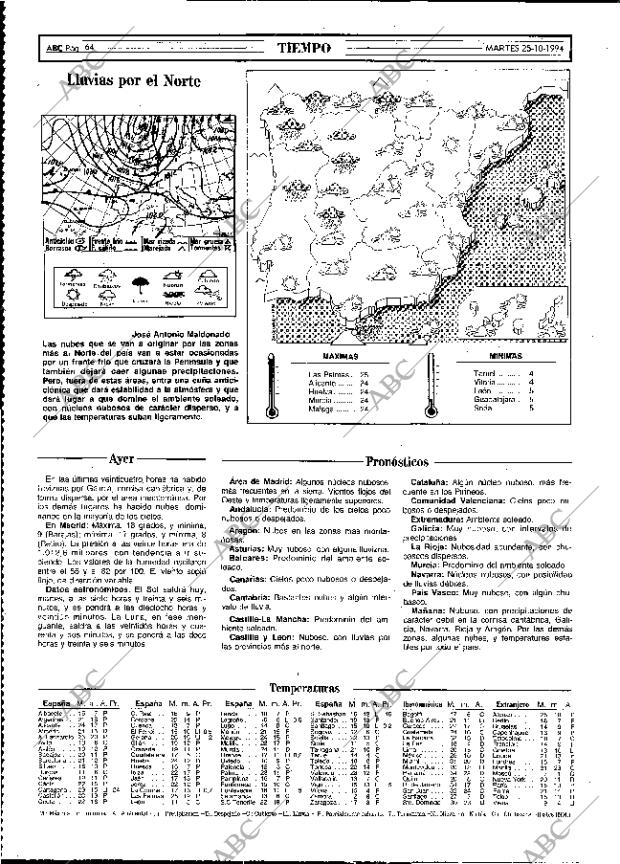 ABC MADRID 25-10-1994 página 64