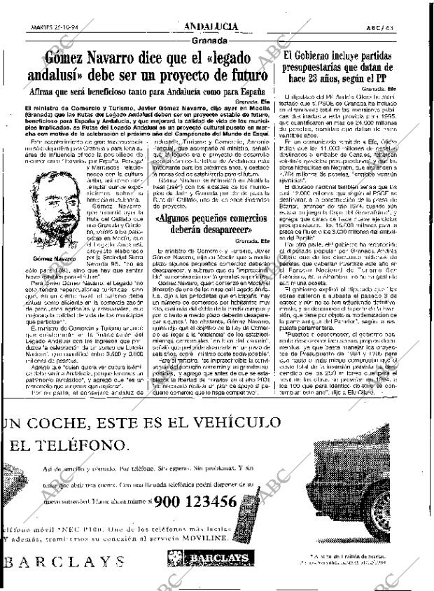 ABC SEVILLA 25-10-1994 página 43