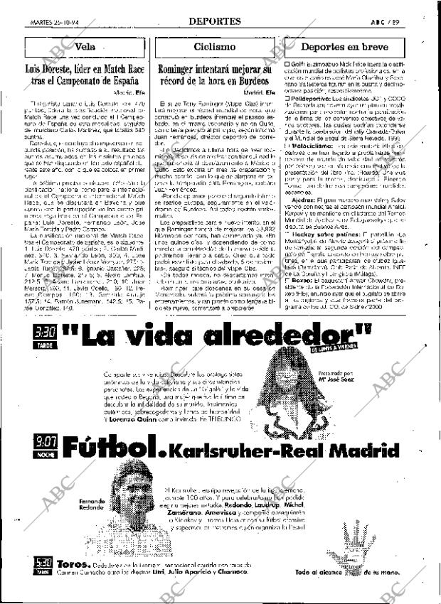 ABC SEVILLA 25-10-1994 página 89