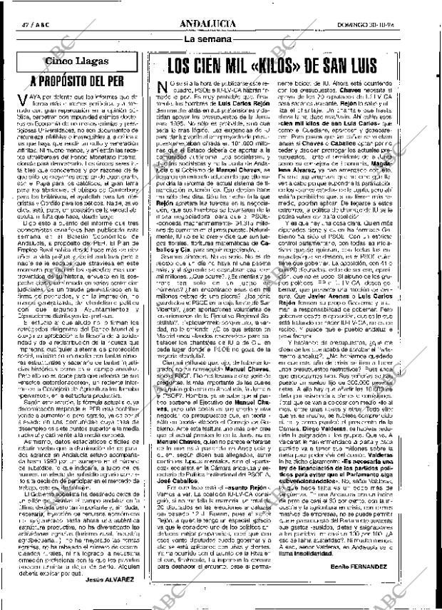 ABC SEVILLA 30-10-1994 página 42