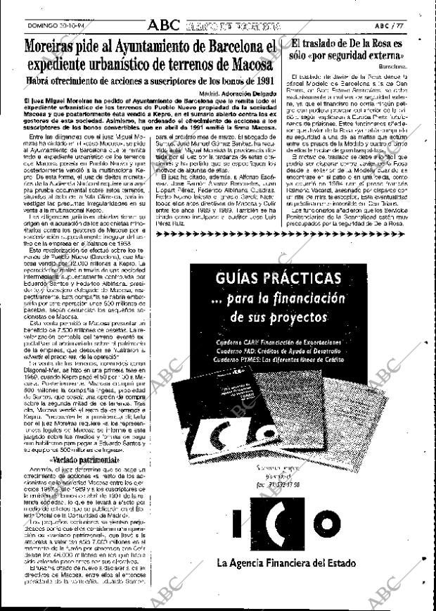 ABC SEVILLA 30-10-1994 página 77