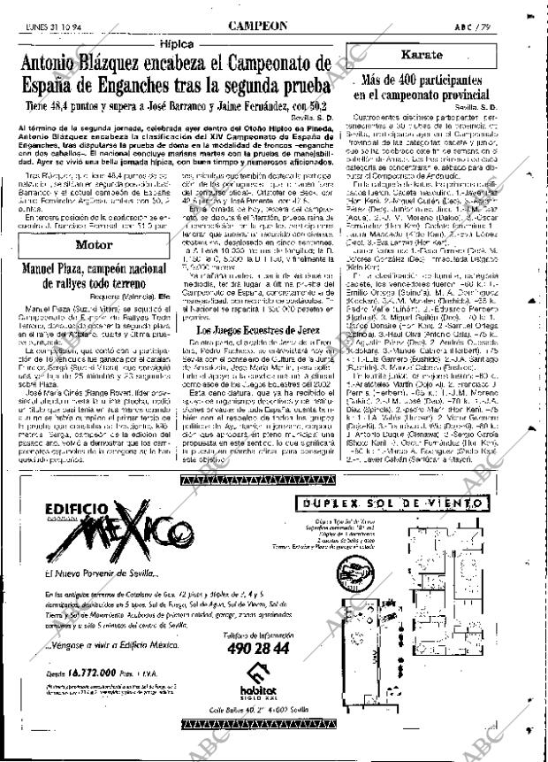 ABC SEVILLA 31-10-1994 página 79