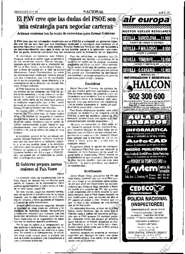 ABC SEVILLA 02-11-1994 página 27