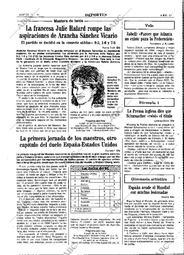 ABC MADRID 15-11-1994 página 87