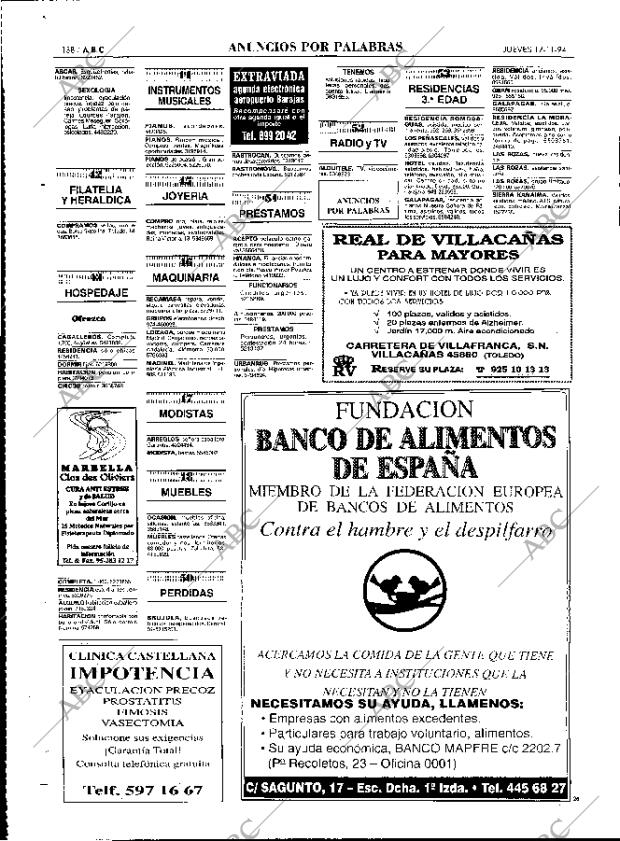 ABC MADRID 17-11-1994 página 138