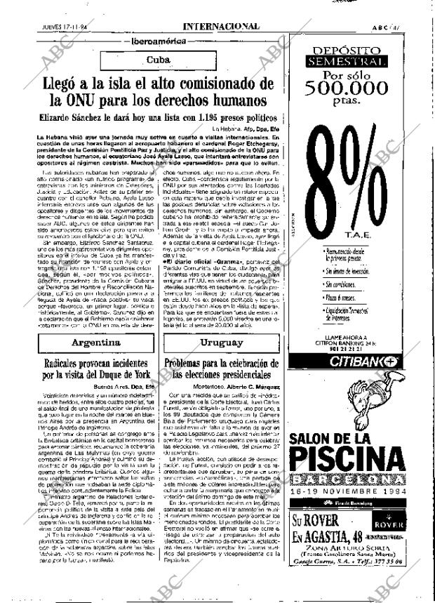ABC MADRID 17-11-1994 página 47