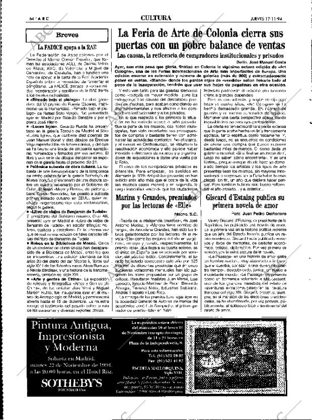 ABC MADRID 17-11-1994 página 64
