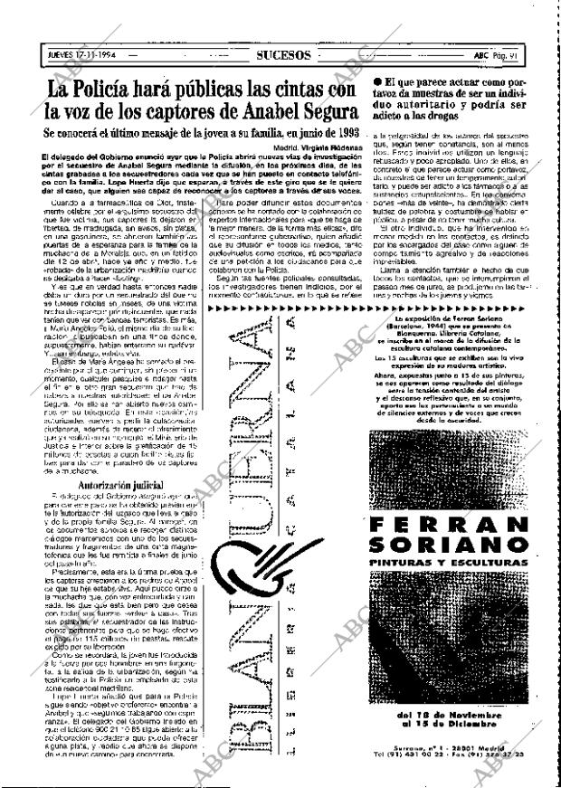 ABC MADRID 17-11-1994 página 91