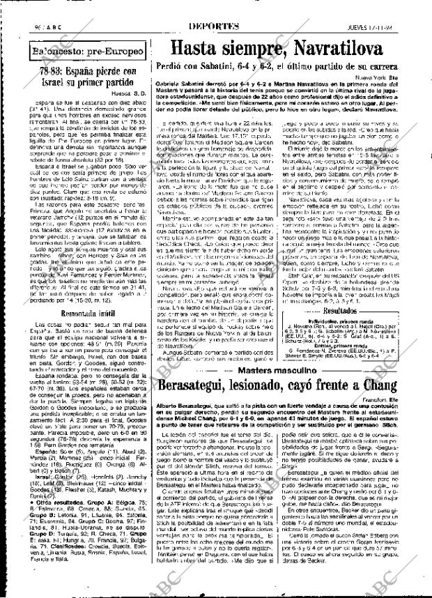 ABC MADRID 17-11-1994 página 96