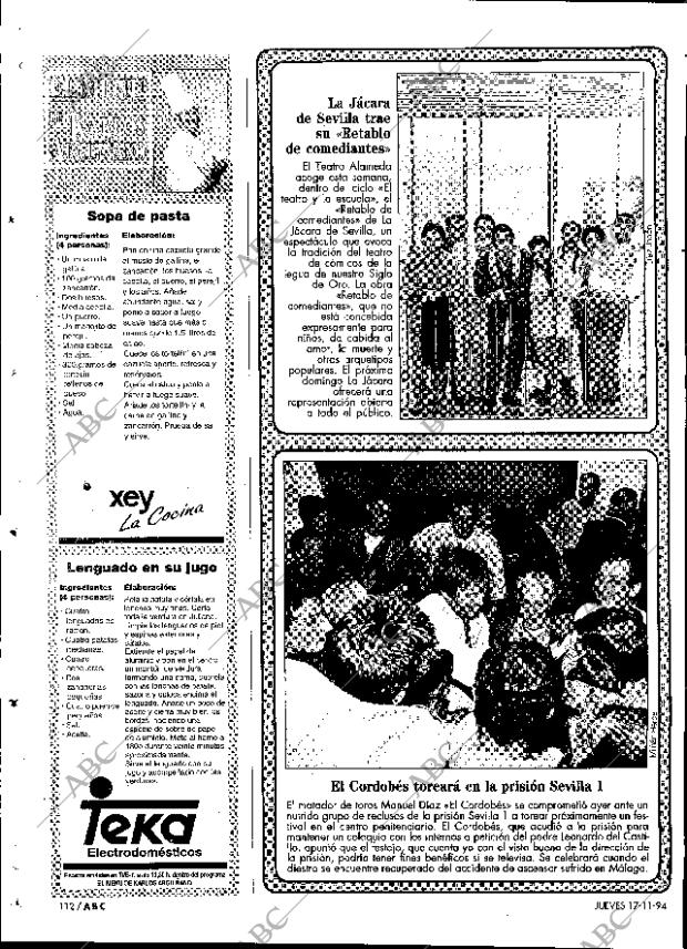 ABC SEVILLA 17-11-1994 página 112