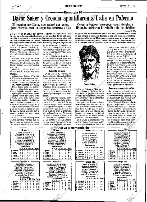 ABC SEVILLA 17-11-1994 página 66
