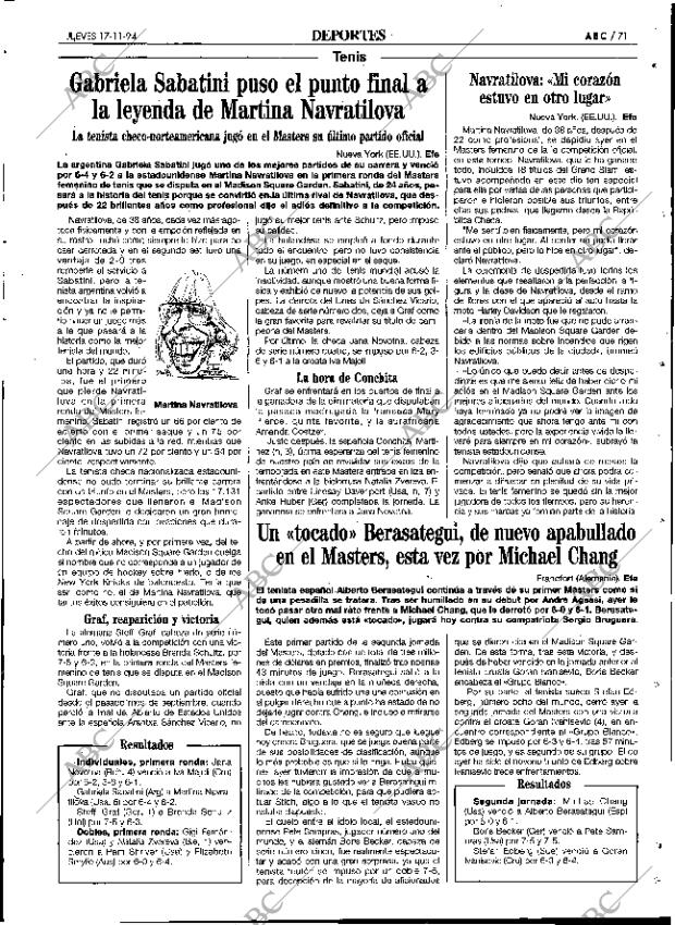 ABC SEVILLA 17-11-1994 página 71