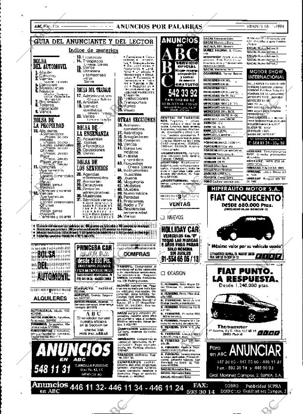 ABC MADRID 18-11-1994 página 114