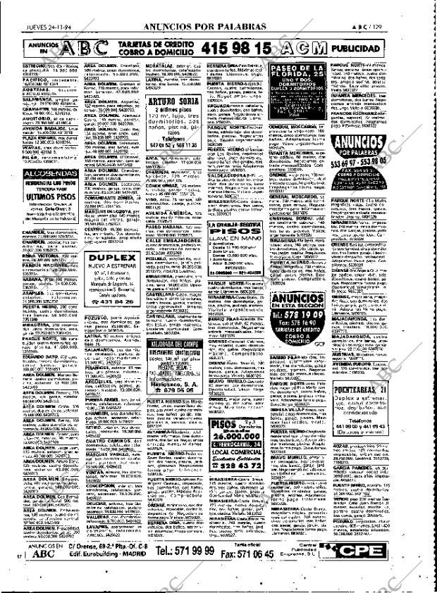 ABC MADRID 24-11-1994 página 129
