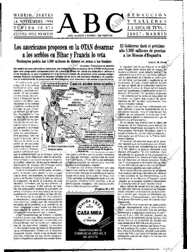 ABC MADRID 24-11-1994 página 19